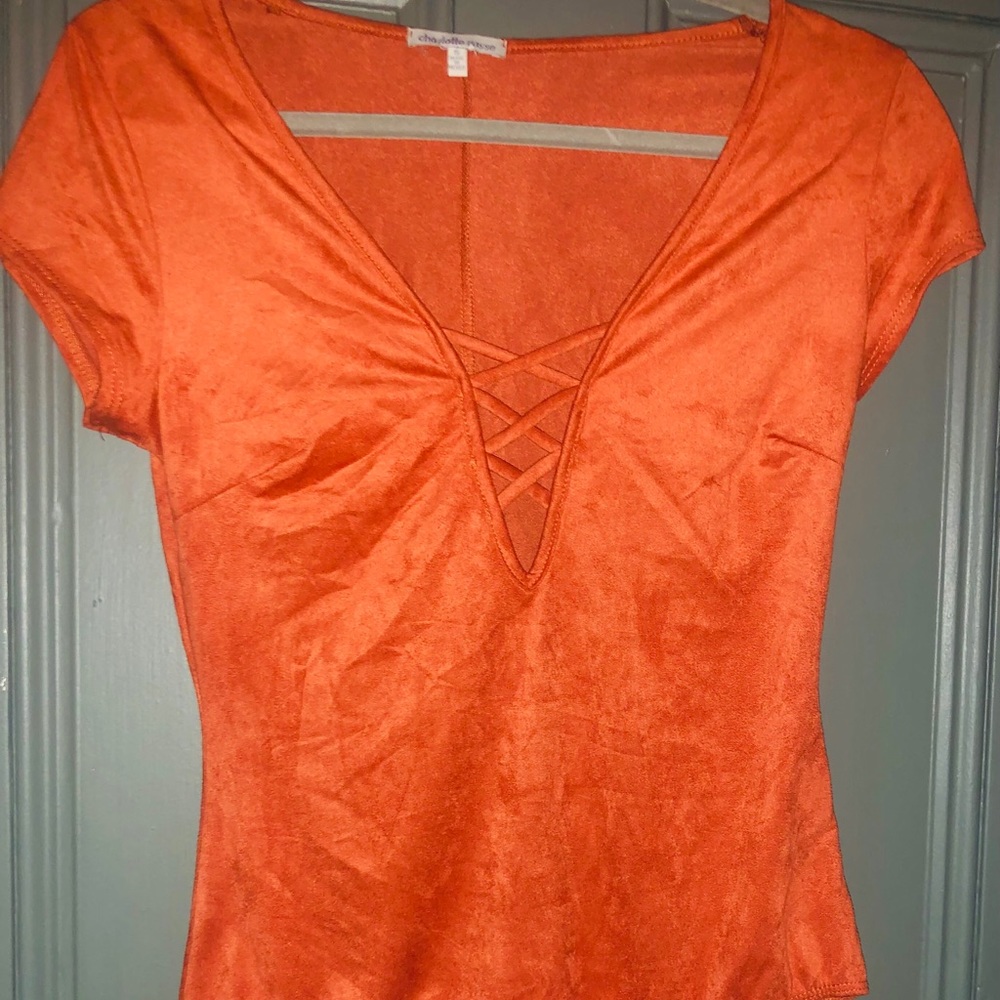 Orange body suit 🍊